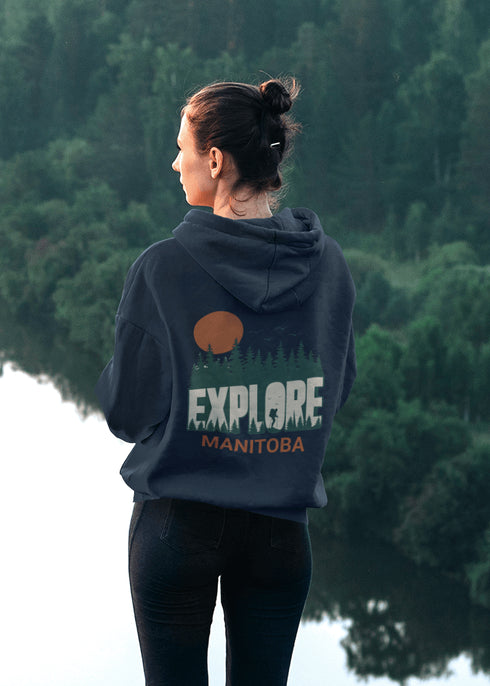Adventure awaits with our Explore Manitoba Hoodie, designed for those who crave the beauty of the outdoors.